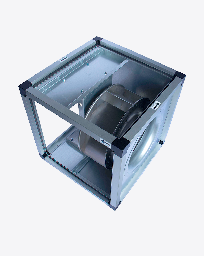 Acoustic L Flow Short Discharge Fan Box ALF-S-500/1