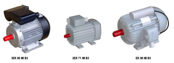 Single-phase asynchronous electric motors with short-circuit cage of closed design, power up to 2.2 KW
